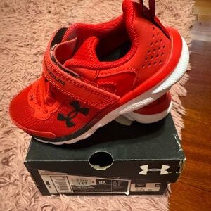 NIB! Under Armour Kids Red Sneakers - Size 11T